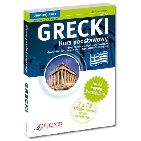 Grecki Kurs podstawowy - Nowa Edycja (Książka + 2 x CD Audio)