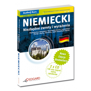 Niemiecki Niezbędne zwroty i wyrażenia - Nowa Edycja (Książka + 2 x Audio CD) Niemiecki Niezbędne zwroty i wyrażenia - Nowa Edycja (Książka + 2 x Audio CD)