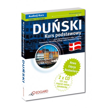 Duński Kurs podstawowy - Nowa Edycja (Książka + 2 x Audio CD)
