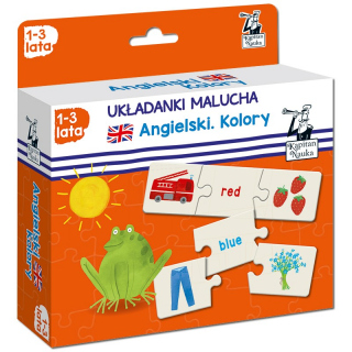 Kapitan Nauka Układanki malucha. Angielski Kolory 1-3 lata (puzzle trzyelementowe)