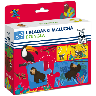 Kapitan Nauka Układanki malucha Dżungla 1-3 lata Kapitan Nauka Układanki malucha Dżungla 1-3 lata