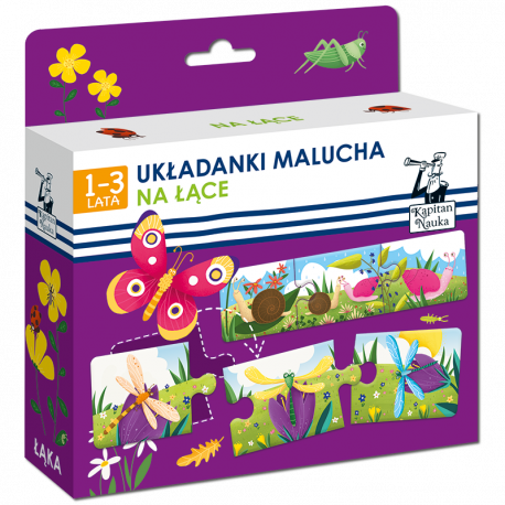 Kapitan Nauka Układanki malucha Na łące 1-3 lata Kapitan Nauka Układanki malucha Na łące 1-3 lata