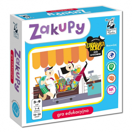 Kapitan Nauka. Gra edukacyjna Zakupy 3-7 lat (plansze + żetony) Kapitan Nauka. Gra edukacyjna Zakupy 3-7 lat (plansze + żetony)