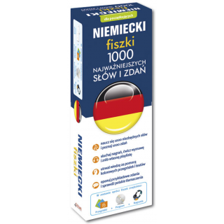 Niemiecki fiszki 1000 najważniejszych słów i zdań +CD (1000 fiszek + CD-ROM z programem i nagraniami) Niemiecki fiszki 1000 najważniejszych słów i zdań +CD (1000 fiszek + CD-ROM z programem i nagraniami)
