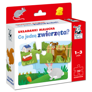 Co jedzą zwierzęta? Układanki malucha