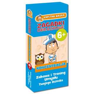Kapitan Nauka Zagadki obrazkowe Koncentracja 6+ (od 6 lat) (56 kolorowych kart) Kapitan Nauka Zagadki obrazkowe Koncentracja 6+ (od 6 lat) (56 kolorowych kart)