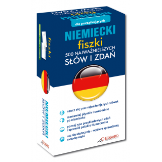 Niemiecki fiszki 500 najważniejszych słów i zdań (500 fiszek + instrukcja) Niemiecki fiszki 500 najważniejszych słów i zdań (500 fiszek + instrukcja)