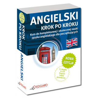 Angielski Krok po kroku NOWA EDYCJA (2 x Książka + 5 x CD Audio + CD MP3 + program multimedialny + tabele gramatyczne) Angielski Krok po kroku NOWA EDYCJA (2 x Książka + 5 x CD Audio + CD MP3 + program multimedialny + tabele gramatyczne)