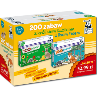 200 zabaw z królikiem Kazikiem i lisem Flisem....