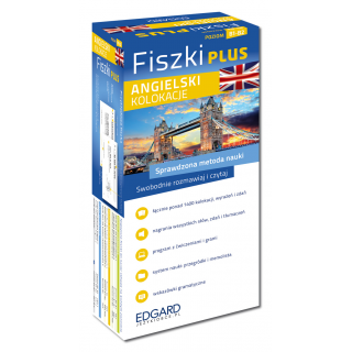 Angielski Fiszki PLUS Kolokacje (600 fiszek + program i nagrania do pobrania + kolorowe przegródki + etui) Angielski Fiszki PLUS Kolokacje (600 fiszek + program i nagrania do pobrania + kolorowe przegródki + etui)