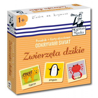 Kapitan Nauka. Odkrywam świat. Zwierzęta dzikie 1+ ( poradnik + karty obrazkowe ) Kapitan Nauka. Odkrywam świat. Zwierzęta dzikie 1+ ( poradnik + karty obrazkowe )